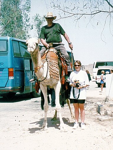 Shane On Camel With Kathy